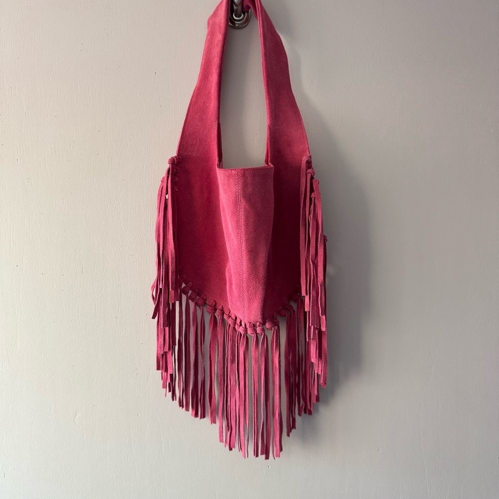 Free people fringe suede bag
